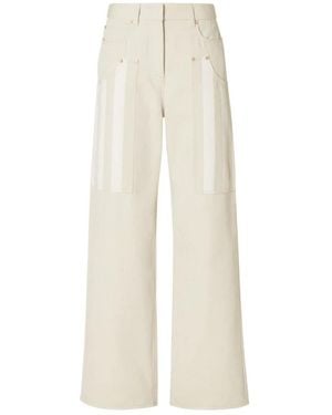 Fendi Pequin Drill Hose - Weiß