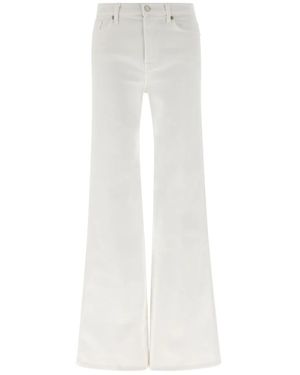 7 For All Mankind Flared Jeans - White