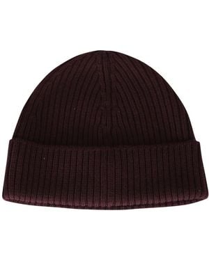 Lacoste Gerippte Beanie Aus Gebürsteter Wolle - Schwarz