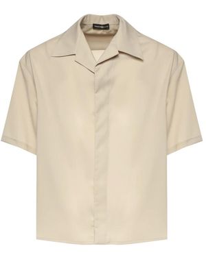 Giuliano Galiano Short Sleeve Shirts - Natural