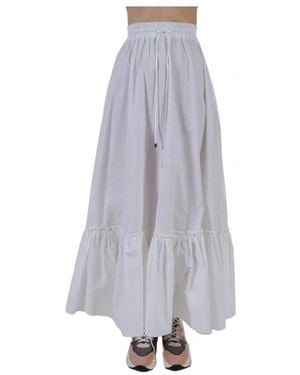 Pinko Rokken ,Wit ,Appule Skirt - Grijs