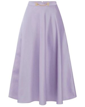 Elisabetta Franchi Midi Skirts - Purple