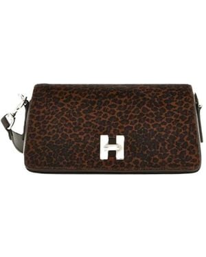 Hogan H-Turn Flap Bag Mini - Braun