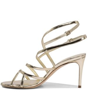 Casadei Goldene Ledersandalen Eleganter Stil - Natur