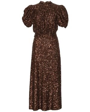 ROTATE BIRGER CHRISTENSEN Midi Dresses - Brown