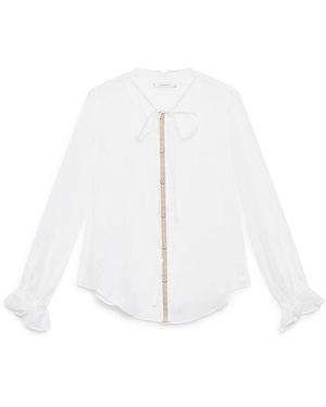 Maliparmi Lichtgewicht Ramie Shirt - Wit