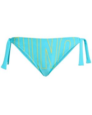 Moschino Badmode ,Blauw ,Lycra Zwembroeken Met Strikjes