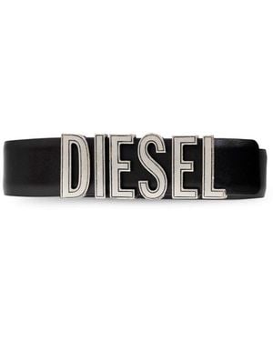 DIESEL Ledergürtel B- Rive - Schwarz