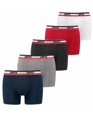Levi's Überraschungs-Boxershorts Im 5Er-Pack - Rot