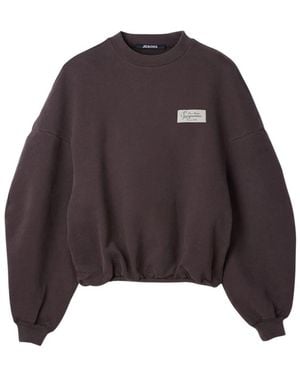 Jacquemus Hoodies & Sweatvesten ,Bruin ,Katoen Corso Sweatshirt