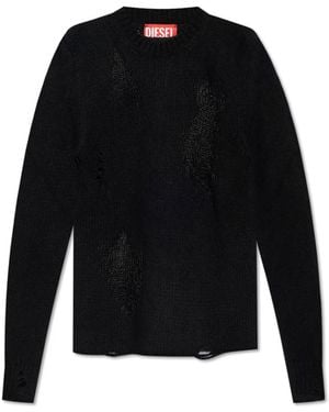 DIESEL Round-Neck Knitwear - Nero