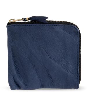 Comme des Garçons Washed Zip-Around Wallet - Blau