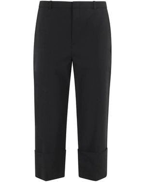 Vince Mid Rise Cuffed Cropped Pant - Grau