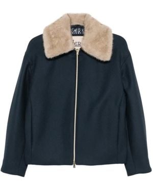 Herno Faux Fur & Shearling Jackets - Blu