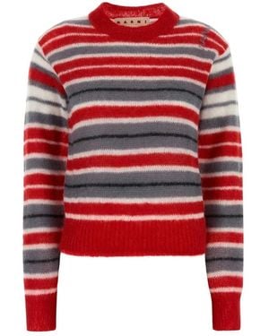 Marni Round-Neck Knitwear - Red