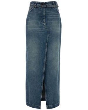 Dries Van Noten Rokken ,Blauw ,Katoen Silvannaz Rok