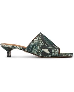 Kazar Heeled Mules - Verde