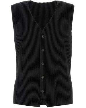 Issey Miyake Sleeveless Jumpers - Black