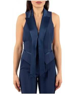 Elisabetta Franchi Vests - Blu