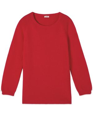 Oltre Gerippte Baumwollstrickware - Rot
