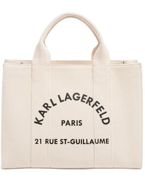 Karl Lagerfeld Tote Bags - Neutro