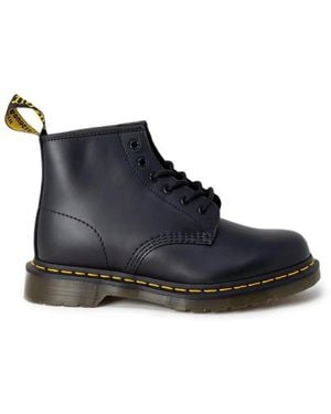 Dr. Martens Bota De Cuero Negro Con Tacón De 3 Cm, Mujer, Talla - Azul