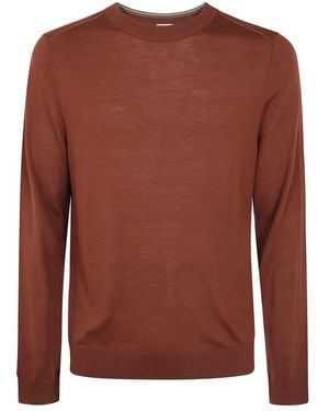 Paul Smith Round-Neck Strickwaren - Braun