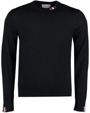 Thom Browne Round-Neck Knitwear - Black