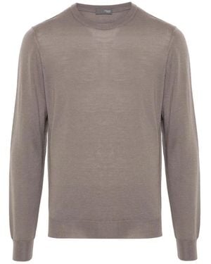 Drumohr Round-Neck Knitwear - Gris