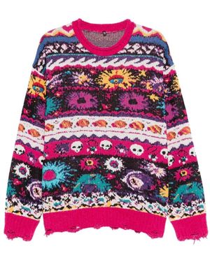 R13 Round-Neck Knitwear - Pink