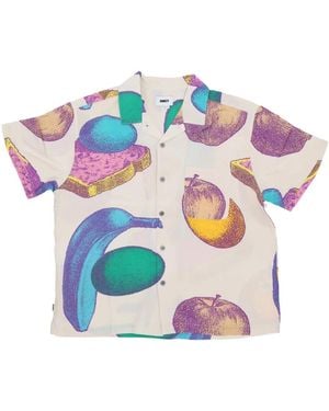 Obey Short Sleeve Shirts - Purple