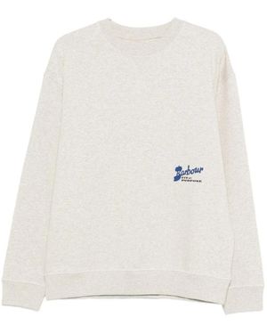 Barbour Hoodies & Sweatvesten ,Wit ,Katoen Blythe Crew Neck Jumper
