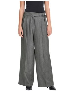 Ichi Wide Trousers - Gris