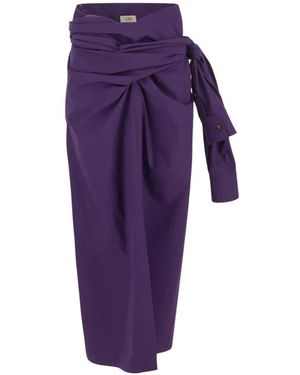 Quira Maxi Skirts - Purple