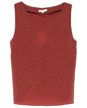 Yerse Sleeveless Tops - Rosso