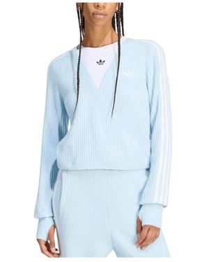 adidas Long Sleeve Training Tops - Bleu