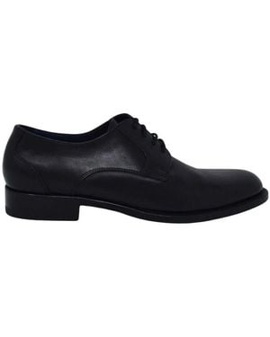 Calpierre Handgefertigte Lederschuhe Derby-Stil - Schwarz