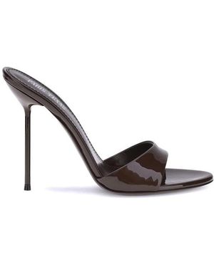 Paris Texas Heeled Mules - Brown