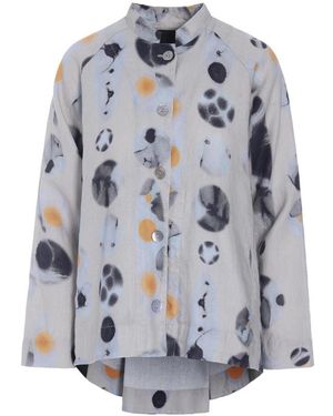Bitte Kai Rand Jassen ,Veelkleurig ,Leer Hikazu Jacket - Blauw