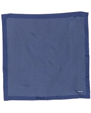 Tom Ford Micro Polka Dot Pocket Square - Blau