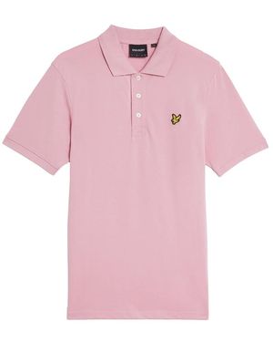 Lyle & Scott Tops ,Roze ,Katoen Plain Polo Shirt