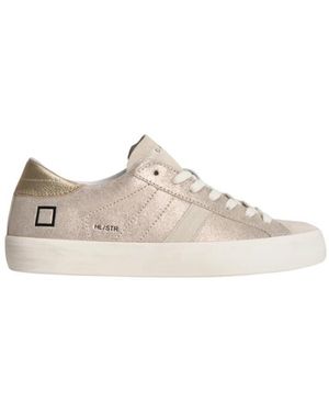 Date Schoenen ,Geel ,Katoen Hill Low Stardust - Wit