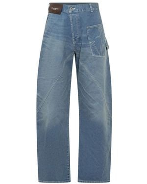 JW Anderson Wide Jeans - Azul