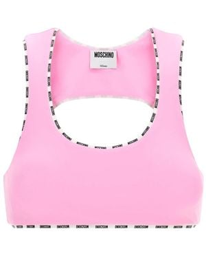 Moschino Fitness ,Roze ,Sporty Top