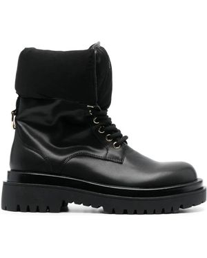Versace Jeans Couture Lace-Up Boots - Black