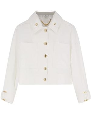 Elisabetta Franchi Light Jackets - White