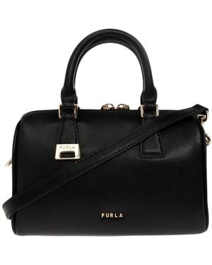 Furla Tassen ,Zwart ,Leer Olivia Mini Boston Tas