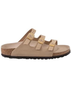 Birkenstock Sliders - Marrone