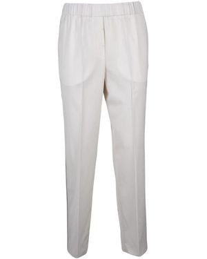 Peserico Straight Trousers - Gris