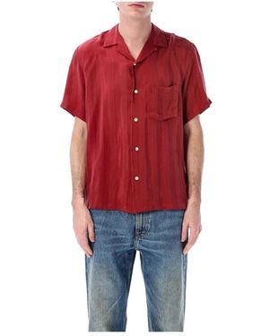 Portuguese Flannel Short Sleeve Shirts - Rosso